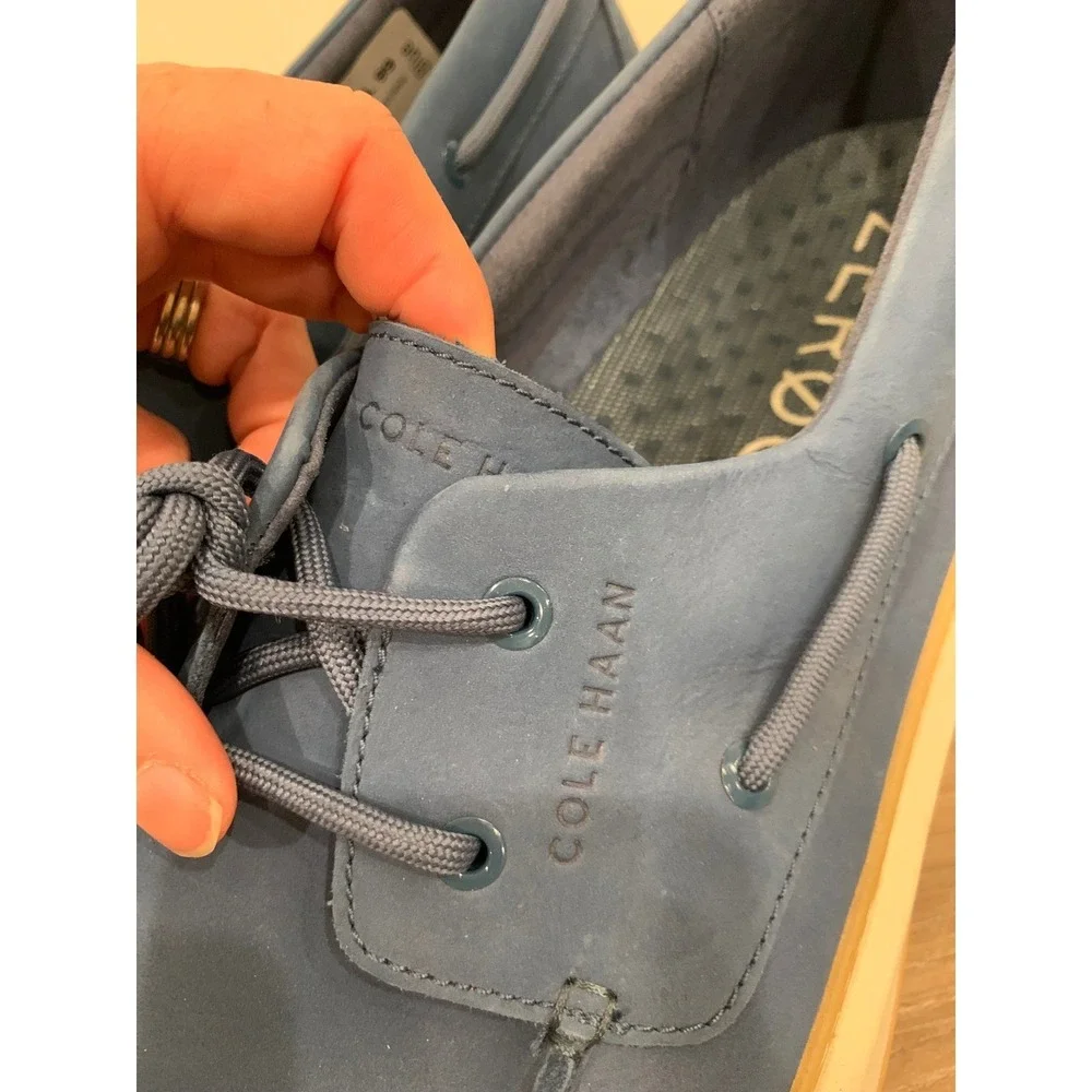 Cole Haan Zerogrand Boat Shoe 13M Leather Coastal Nautical Casual‎ Mens C36718